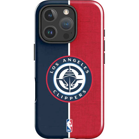 NBA LA Clippers Canvas iPhone 16 Pro Max Impact Case